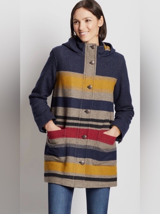 Pendleton Jackets & Blazers - Pendleton camp stripe wool quilted jacket